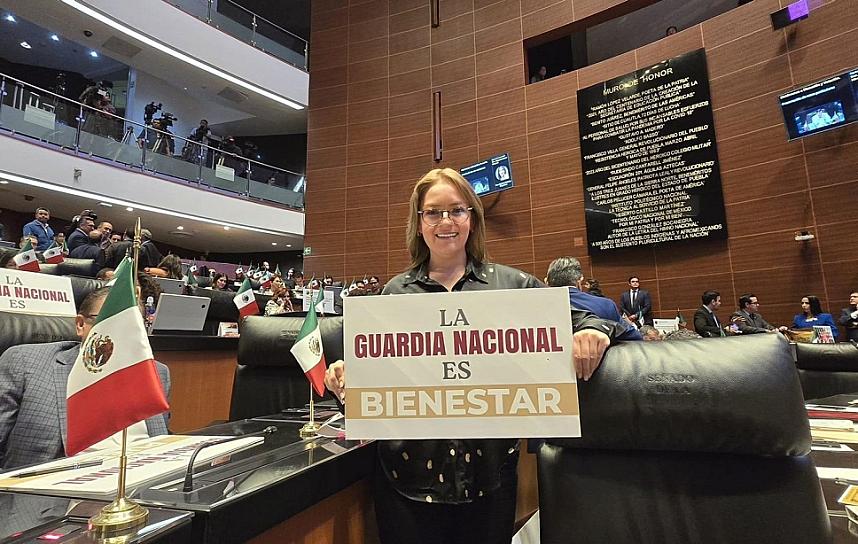 REFORMA A LA GN FORTALECE ESTRATEGIA DE SEGURIDAD: VERO DÍAZ