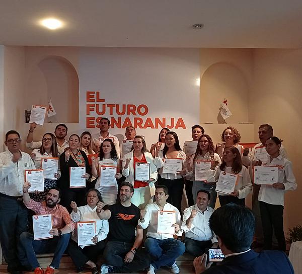 REFUERZAN CÍRCULOS CIUDADANOS EN MOVIMIENTO NARANJA 