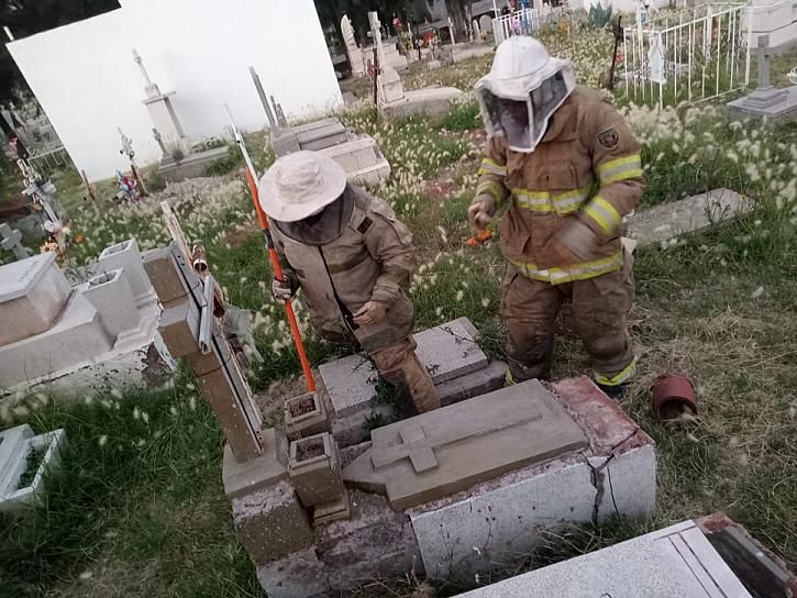 REFUERZAN SEGURIDAD EN EL TIANGUIS DE DÍA DE MUERTOS