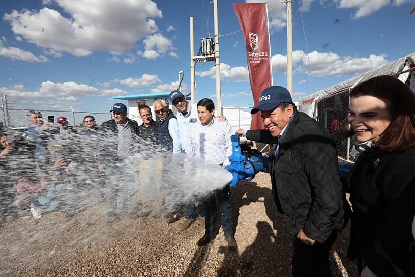REFUERZAN SERVICIO DE AGUA CON INAUGURACIÓN DE POZO