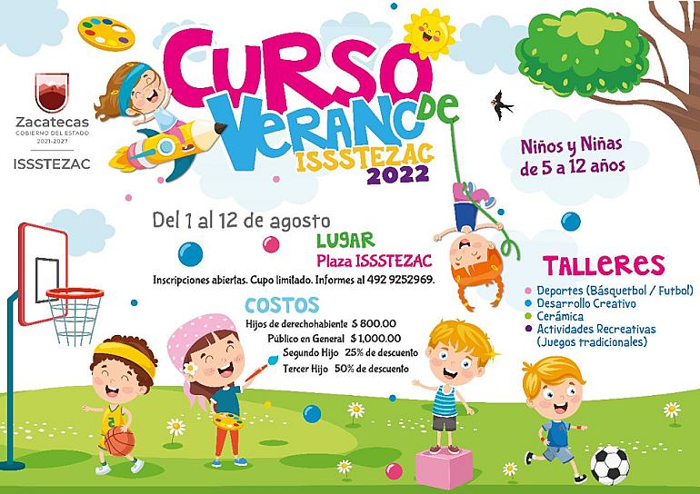 REGRESAN CURSOS DE VERANO DEL ISSSTEZAC PARA NIÑOS