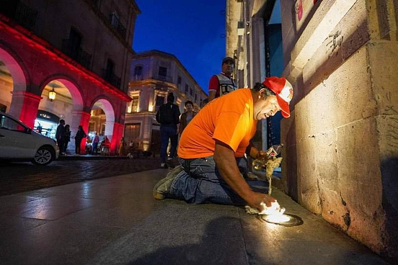 REHABILITAN ALUMBRADO ESCÉNICO DEL CENTRO HISTÓRICO