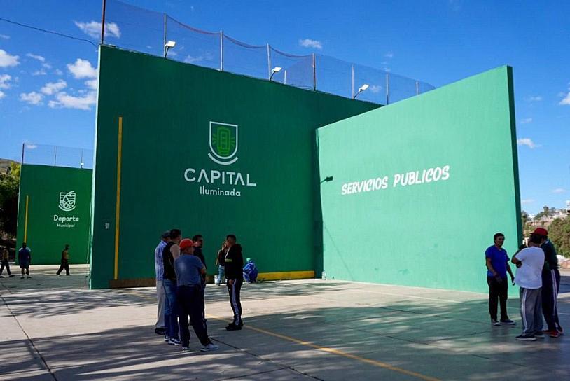 REHABILITAN CANCHA DE LA UNIDAD DEPORTIVA BENITO JUÁREZ 