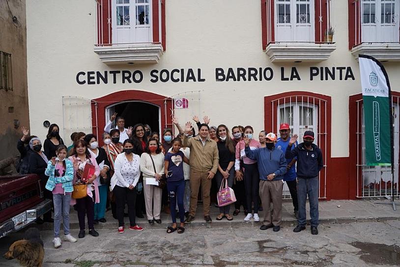 REHABILITAN CENTRO SOCIAL DE LA PINTA
