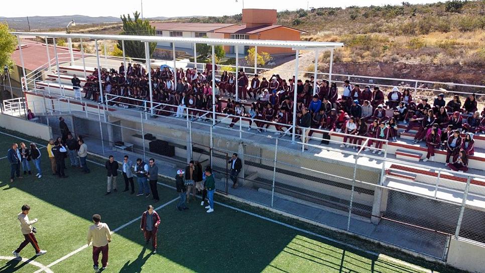 REHABILITAN ESPACIO EN CECYTEZ, PLANTEL RÍO GRANDE