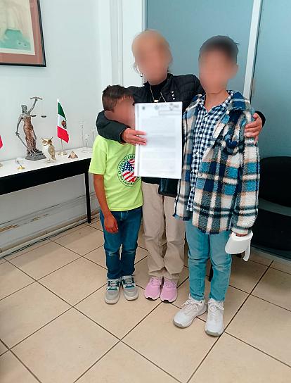 REINTEGRAN A 7 MENORES DE LA CASA CUNA “PLÁCIDO DOMINGO” CON SUS FAMILIAS