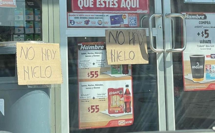 REPORTAN DESABASTO DE HIELO POR OLA DE CALOR 