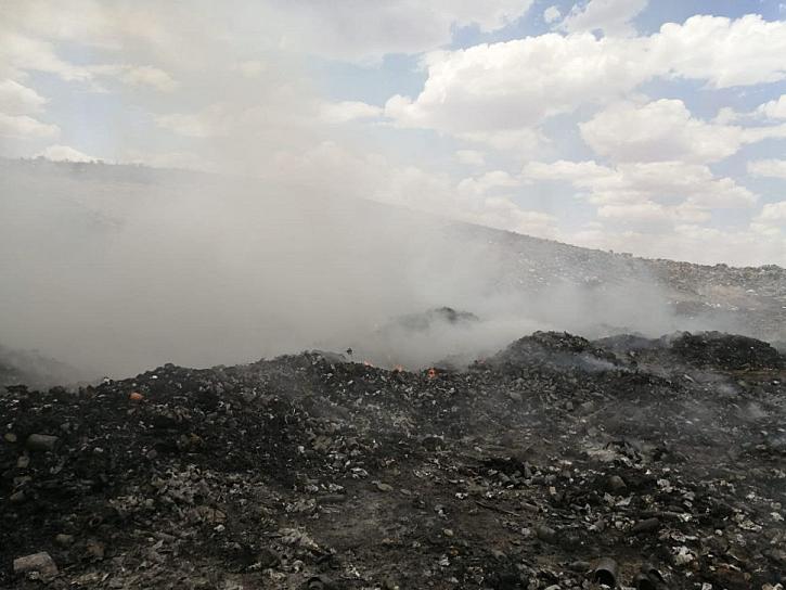 REPORTAN OTRA VEZ INCENDIO EN EL TIRADERO DE BASURA DE FRESNILLO