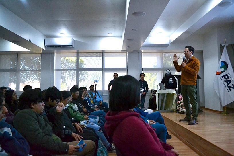 RESALTA RODRIGO REYES LOGROS DE LA ESTRATEGIA DE PACIFICACIÓN ANTE ESTUDIANTES DE JEREZ 