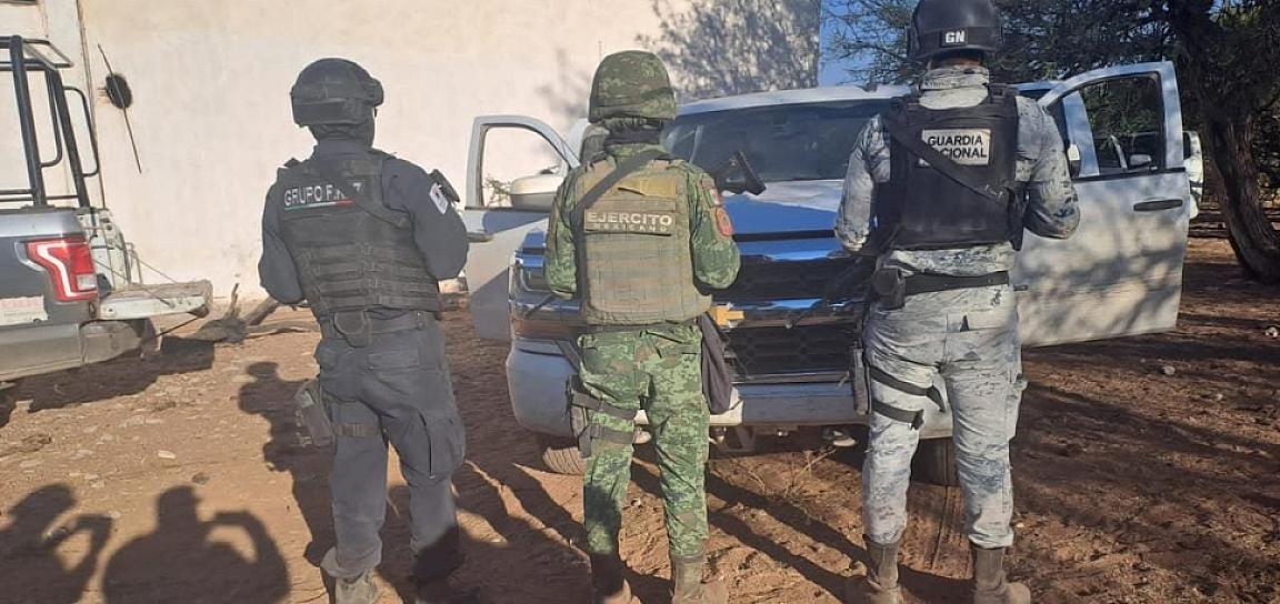 RESCATAN A CINCO VÍCTIMAS DE SECUESTRO EN FRESNILLO