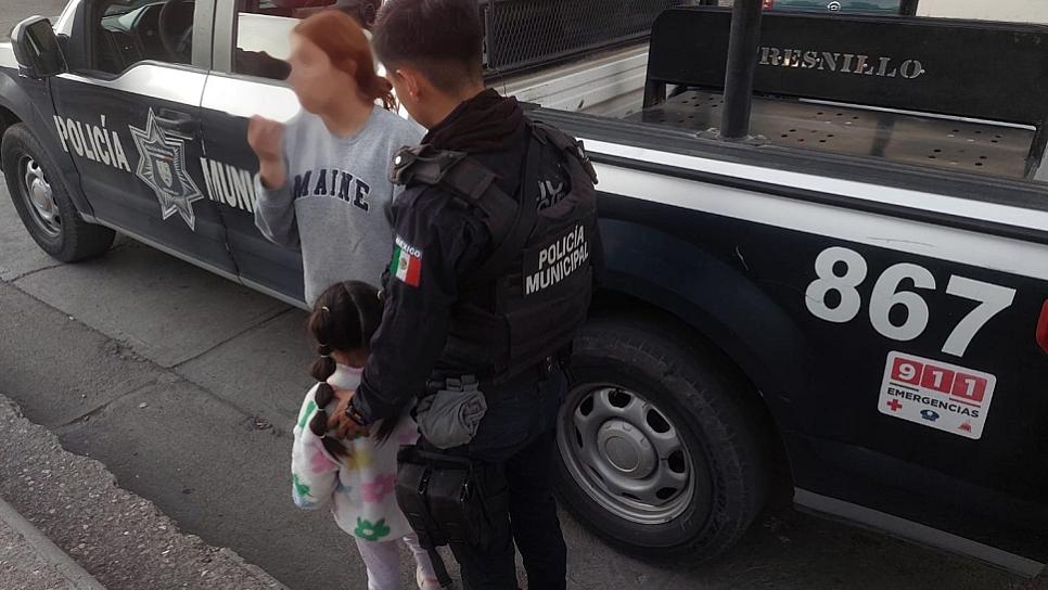 Rescatan a niña de 6 años extraviada en Fresnillo