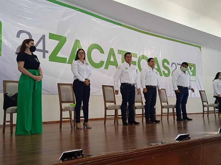 RINDEN PROTESTA INTEGRANTES DEL COMITÉ MUNICIPAL DEL PVEM EN LA CAPITAL 