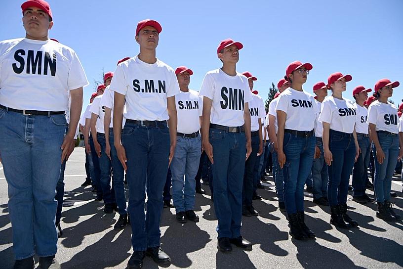 RINDEN PROTESTA JÓVENES ZACATECANOS COMO SOLDADOS DEL SERVICIO MILITAR NACIONAL