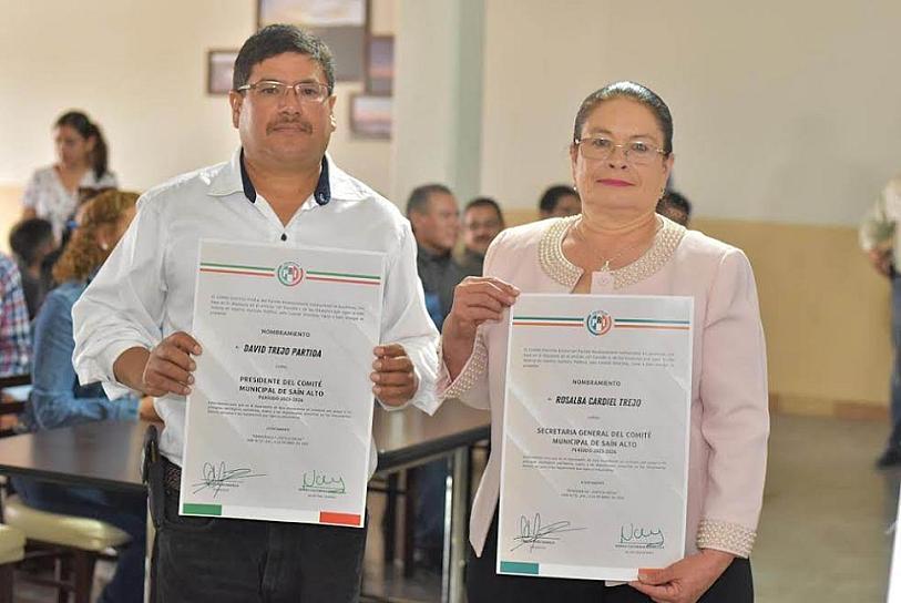 RINDEN PROTESTA NUEVOS DIRIGENTES DEL PRI EN SAIN ALTO Y RÍO GRANDE&nbsp;