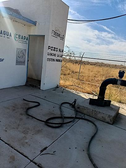 ROBAN POZOS DE AGUA DEL SISTEMA PARDILLO EN FRESNILLO 