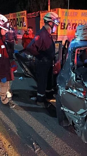 SALEN LESIONADAS CINCO PERSONAS EN VOLCADURA EN GUADALUPE