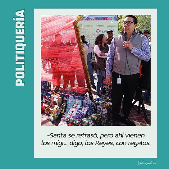 -Santa se retrasó, pero ahí vienen los migr... digo, los Reyes, con regalos