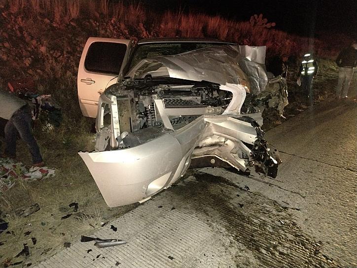 SE ACCIDENTA FAMILIA DE MIGRANTES EN SU PASO POR ZACATECAS