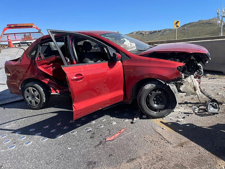 SE ACCIDENTA JOVEN EN TRÁNSITO PESADO POR CONDUCIR A EXCESO DE VELOCIDAD 