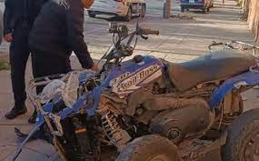 SE ACCIDENTAN DOS MENORES DE EDAD EN SOMBRETERE; CONDUCÍAN UNA CUATRIMOTO A EXCESO DE VELOCIDAD