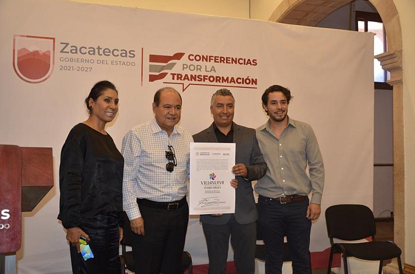 SE CONGRATULAN DE NOMBRAMIENTO DE VILLANUEVA COMO PUEBLO MÁGICO