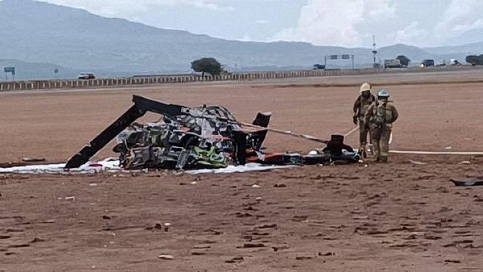 SE DESPLOMA HELICÓPTERO EN JALISCO