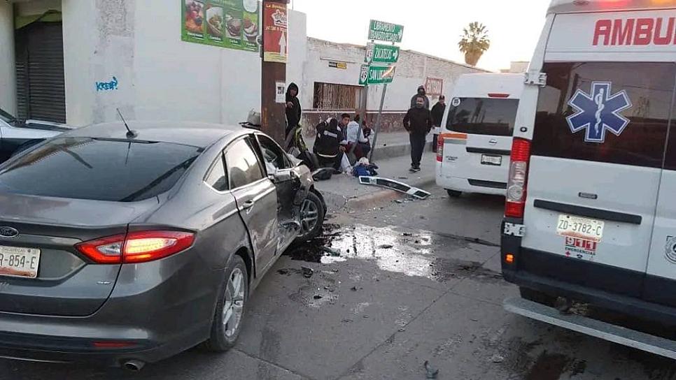 SE IMPACTA CONTRA UNA COMBI; POR SUERTE NADIE RESULTÓ GRAVEMENTE HERIDO