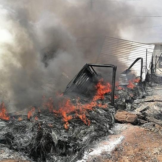 SE INCENDIA TEJABÁN EN VILLAS DE GUADALUPE