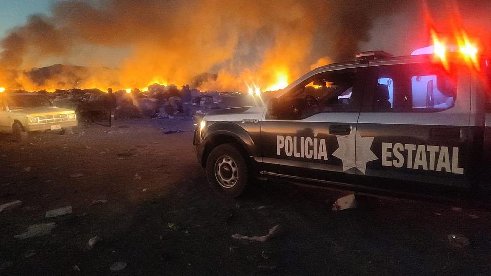SE INCENDIA TIRADERO DE BASURA DE JEREZ