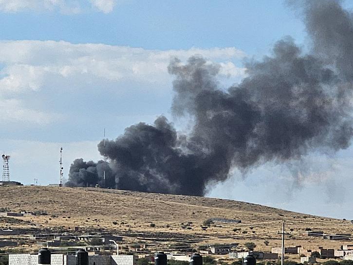 SE INCENDIA TIRADERO DE BASURA EN FRESNILLO 