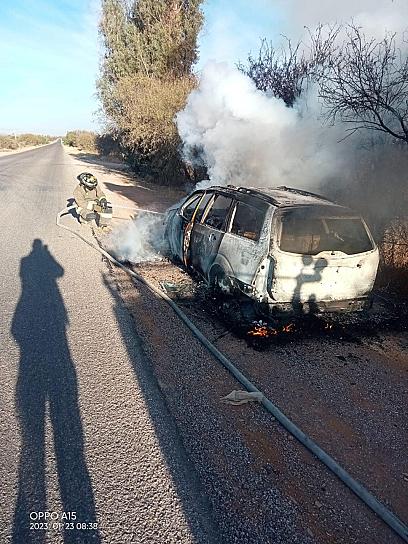 SE INCENDIA VEHÍCULO EN TACOALECHE