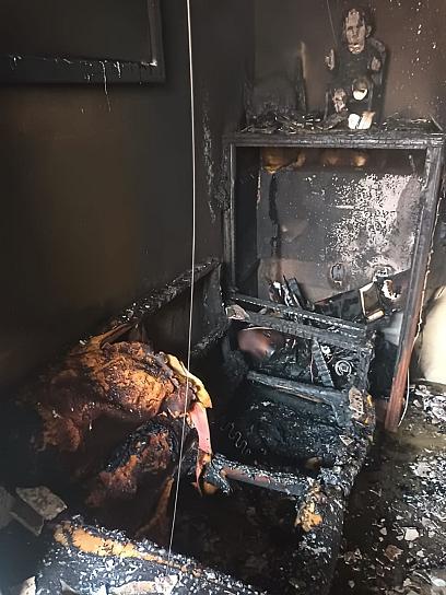 SE INCENDIA VIVIENDA EN GUADALUPE