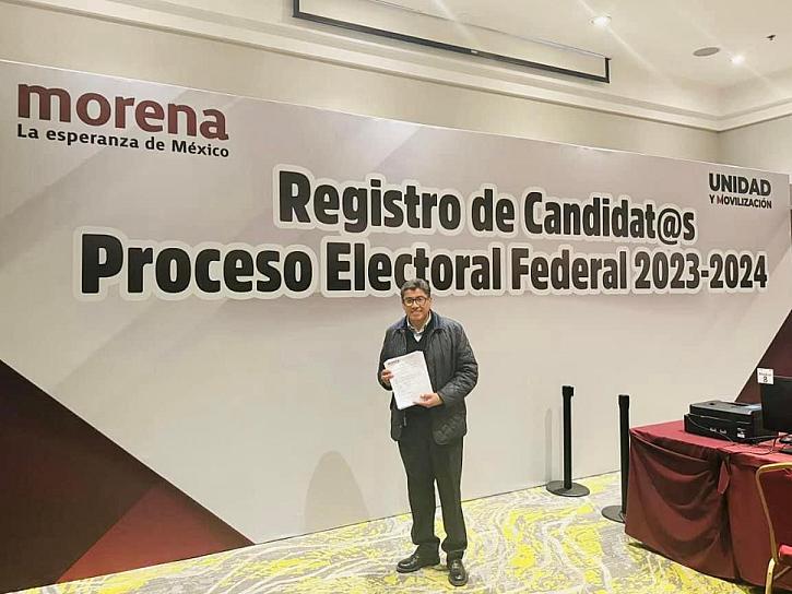 SE INSCRIBE SAÚL MONREAL ÁVILA COMO CANDIDATO AL SENADO POR MORENA