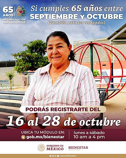 ABREN CONVOCATORIA PARA INCORPORACIÓN AL PROGRAMA PENSIÓN PARA EL BIENESTAR 