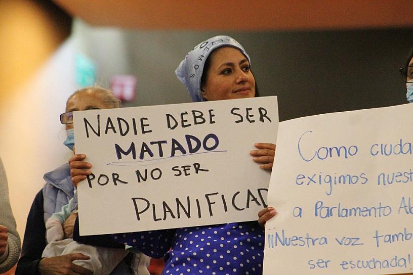 SE MANIFIESTAN GRUPOS PROVIDA EN EL CONGRESO; RATIFICAN RECHAZO A INICIATIVAS DE DESPENALIZACIÓN DEL ABORTO