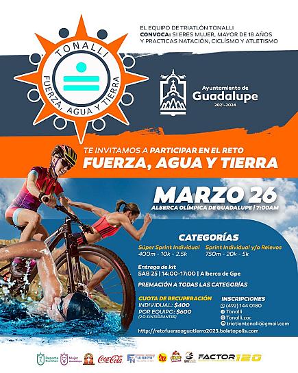ABREN CONVOCATORIA PARA PARTICIPAR EN EL TRIATLÓN "AGUA, TIERRA Y FUEGO"
