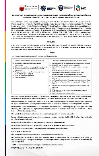 ABREN CONVOCATORIAS PARA CURSAR ESTUDIOS EN EL INSTITUTO DE FORMACIÓN PROFESIONAL 