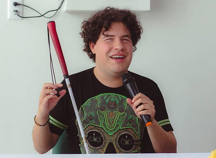 SE PRESENTA EN ZACATECAS COMEDIANTE OJITOS DE HUEVO; DESTACA APOYOS PARA PERSONAS CON DISCAPACIDAD