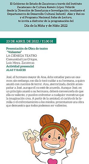 SE PRESENTA HOY OBRA DE TEATRO “VALIENTES” EN LUIS MOYA