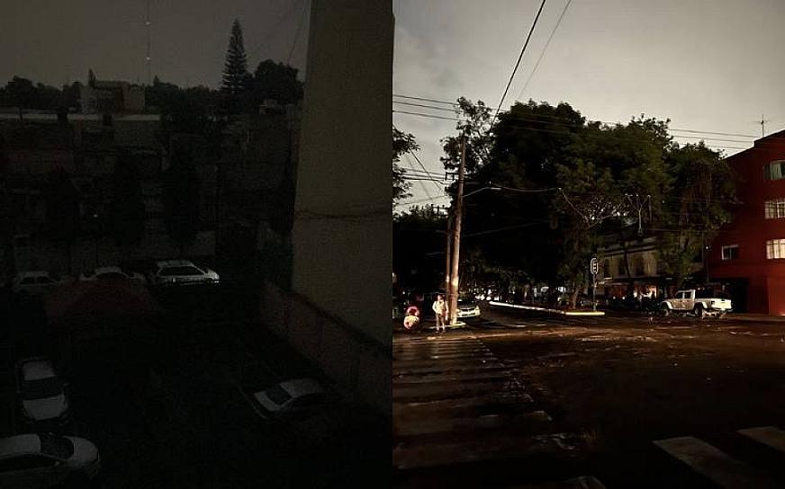 SE QUEDAN SIN LUZ MÁS DE 270 MIL USUARIOS POR APAGÓN EN CDMX
