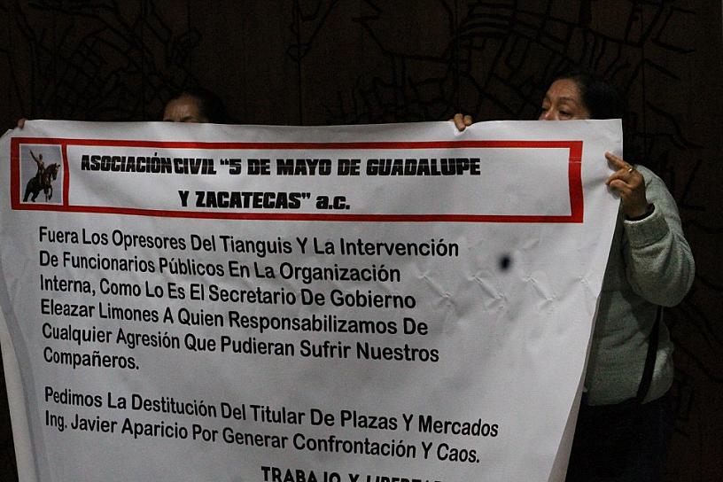 SE QUEJAN COMERCIANTES SEMIFIJOS DE GUADALUPE; DENUNCIAN PERSECUCIÓN POLÍTICA POR SUPUESTA REPRESIÓN