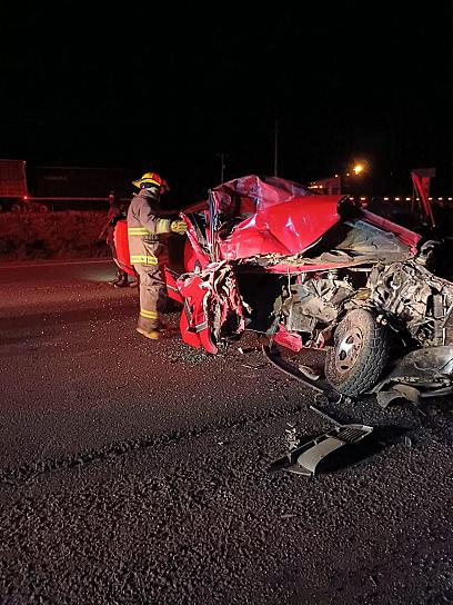 SE REGISTRA APARATOSO ACCIDENTE SOBRE LA CARRETERA FEDERAL 45 