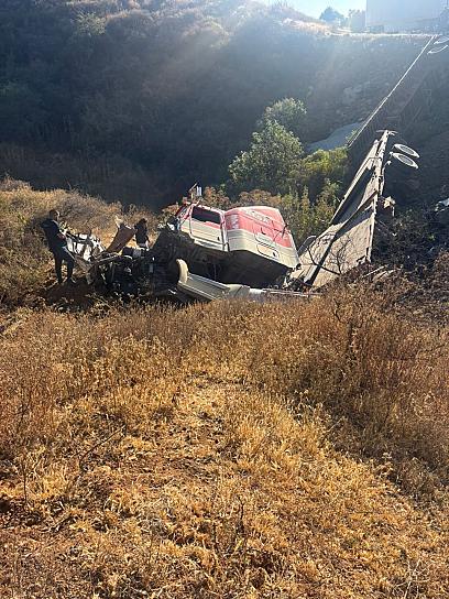Se registran 2 accidentes de tráiler en Vetagrande