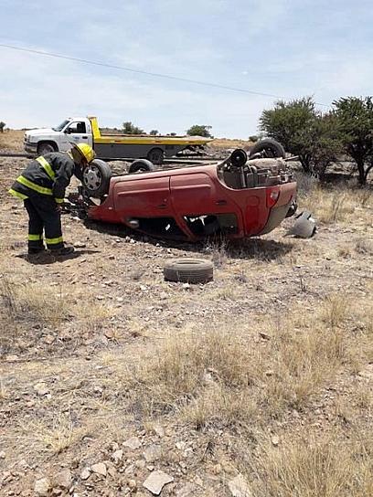 SE REGISTRA VOLCADURA EN TACOALECHE; HAY UN HERIDO