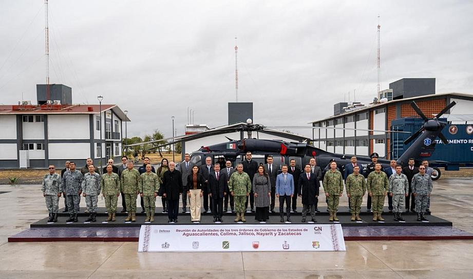 Se reúnen gobernadores de la Quinta Región Zona Occidente para fortalecer estrategia de seguridad