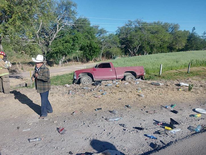 SE REPORTA ACCIDENTE SOBRE LA CARRETERA FEDERAL 43 