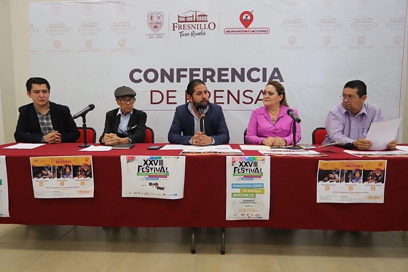 SERÁ FRESNILLO SEDE DEL FESTIVAL NACIONAL DE BANDAS SINFÓNICAS