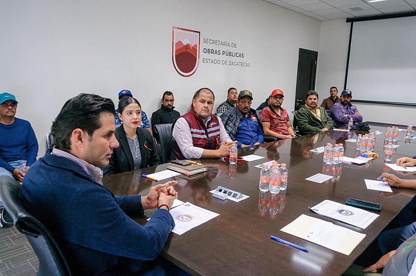 SERÁN OBRAS PÚBLICAS REALIZADAS POR TRABAJADORES ZACATECANOS: GOBIERNO DEL ESTADO