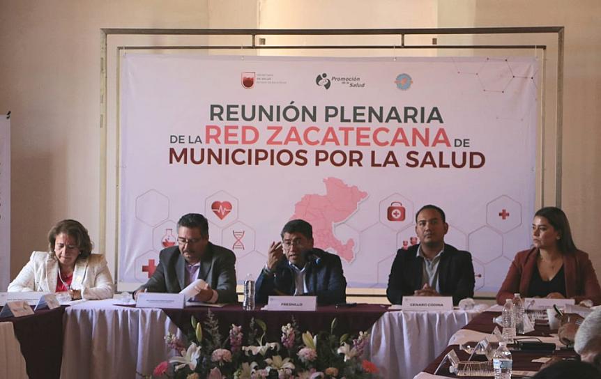 SESIONA EN PLENO RED ZACATECANA DE MUNICIPIOS POR LA SALUD 