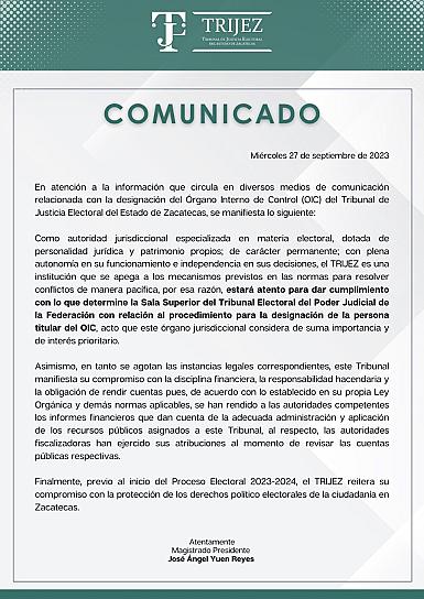ACATARÁ TRIJEZ DECISIÓN DE LA SALA SUPERIOR DEL TEPJF